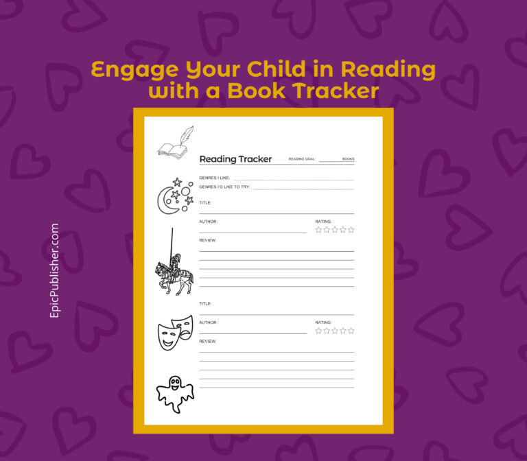 Engage your child in reading with a book tracker.