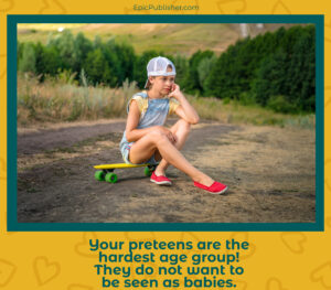 Teenager sitting on a skateboard on a dirt path, wearing a cap and red shoes, looking contemplative. Text overlay discusses kids' entertainment attitudes.